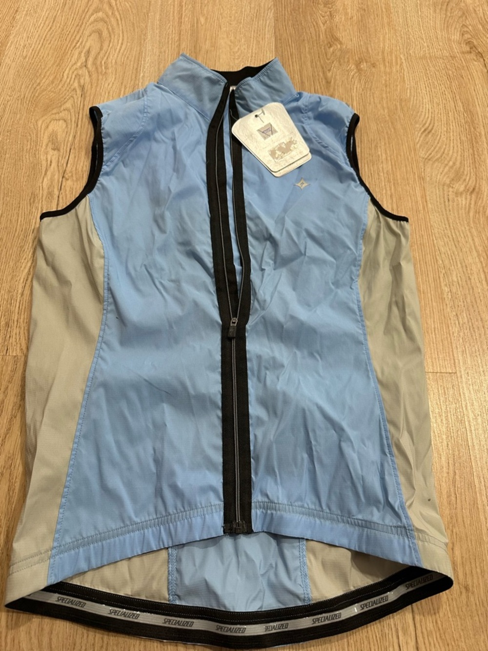 Specialized Women's Light Blue Cycling Vest with Black Trim